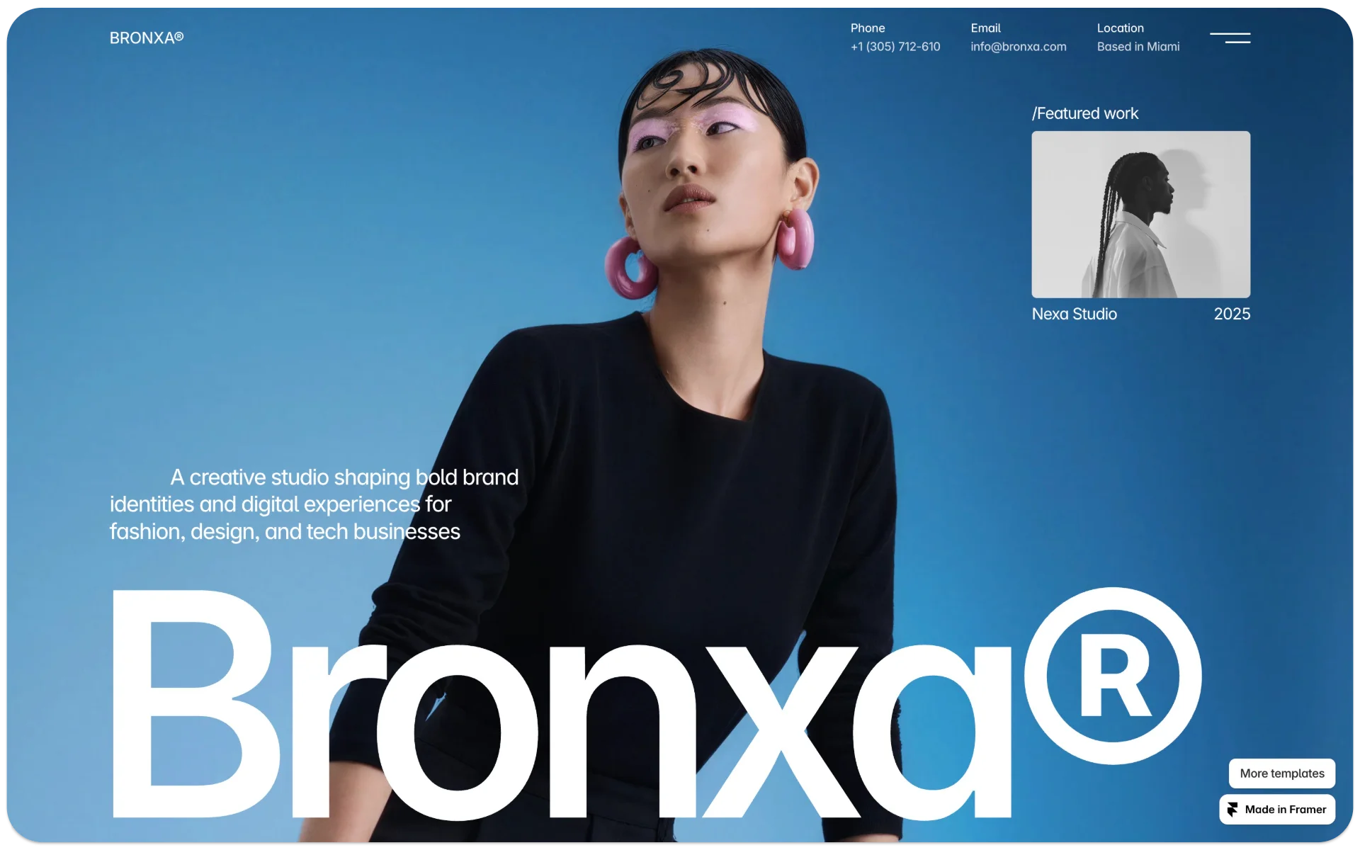 Bronxa Agency & Portfolio Framer Template