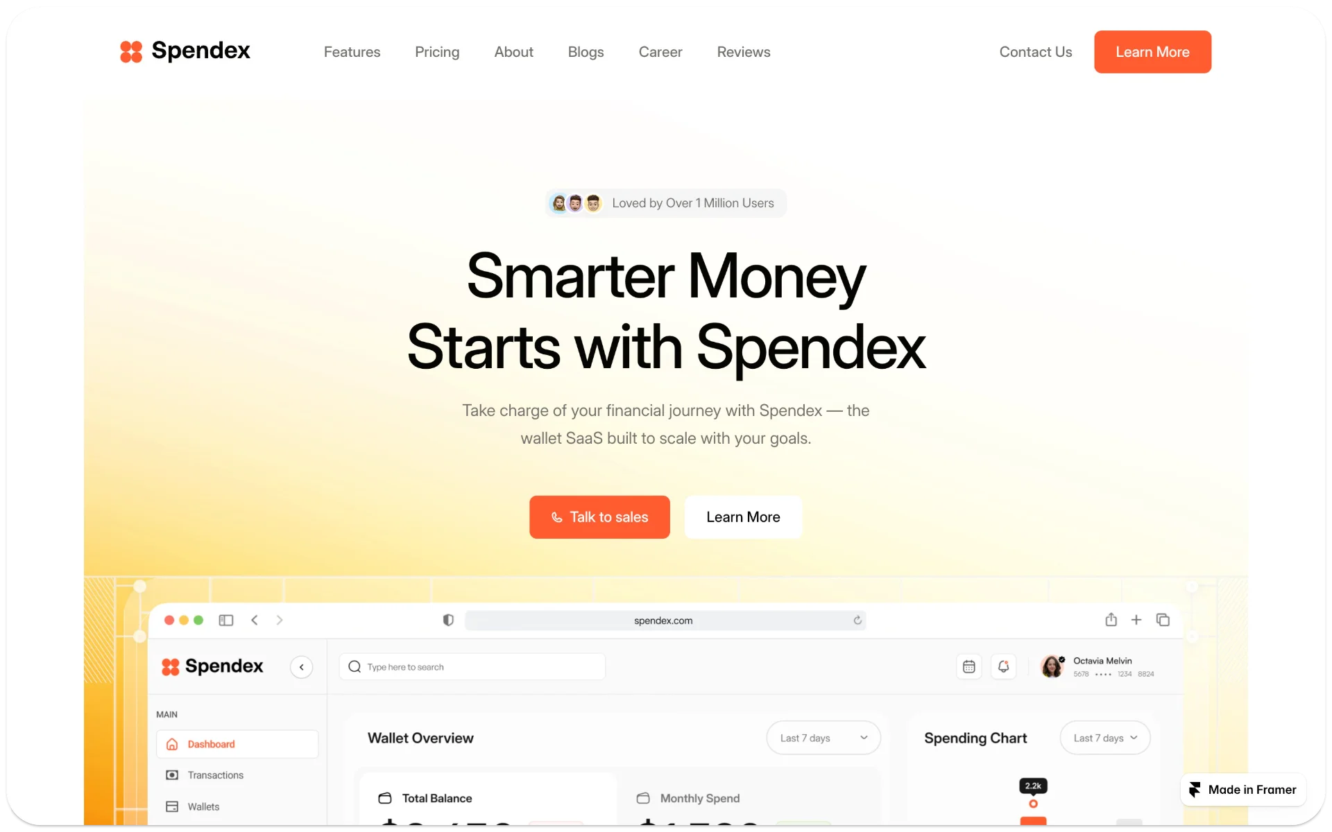 Spendex Framer Template
