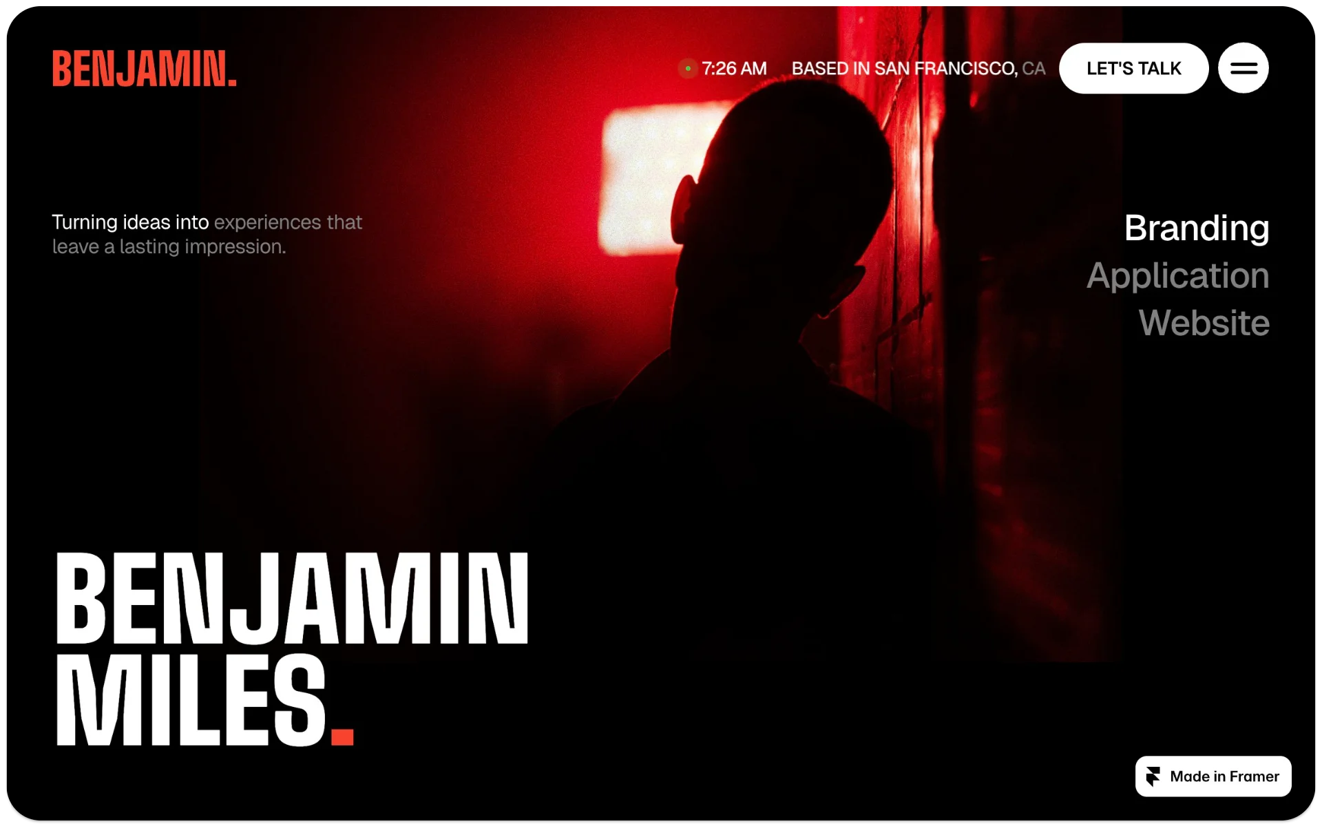Benjamin Framer Template