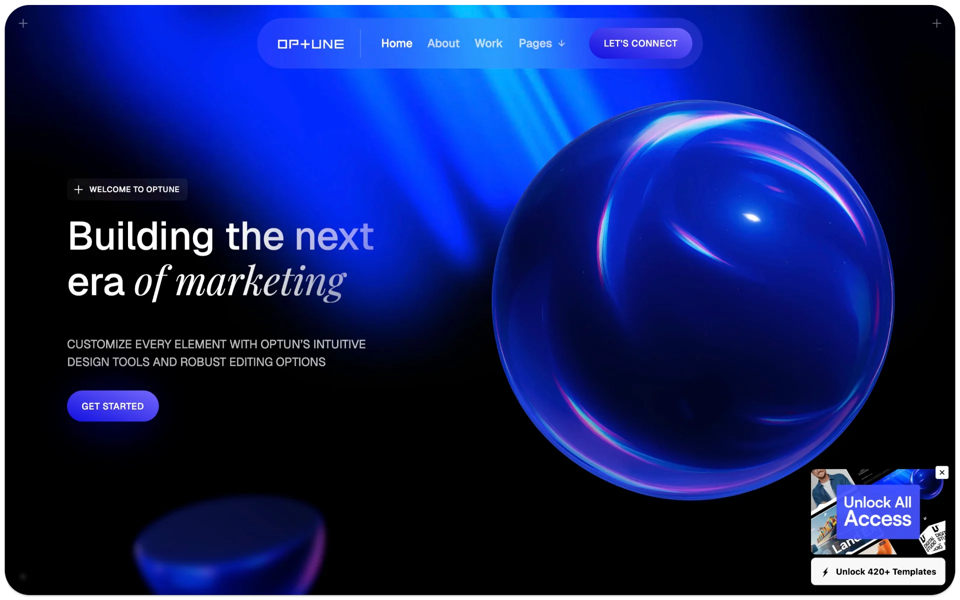 Optune Marketing & Agency Template
