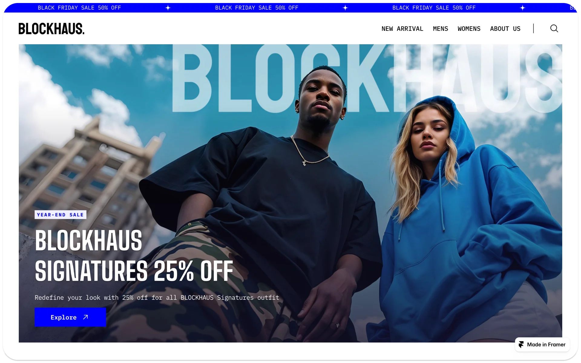 Blockhaus  Fashion Ecommerce Template