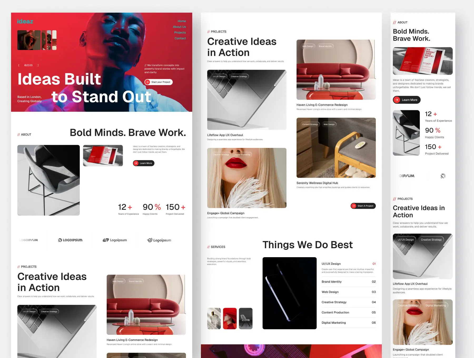 Ideaz Creative Agency Website Framer Template