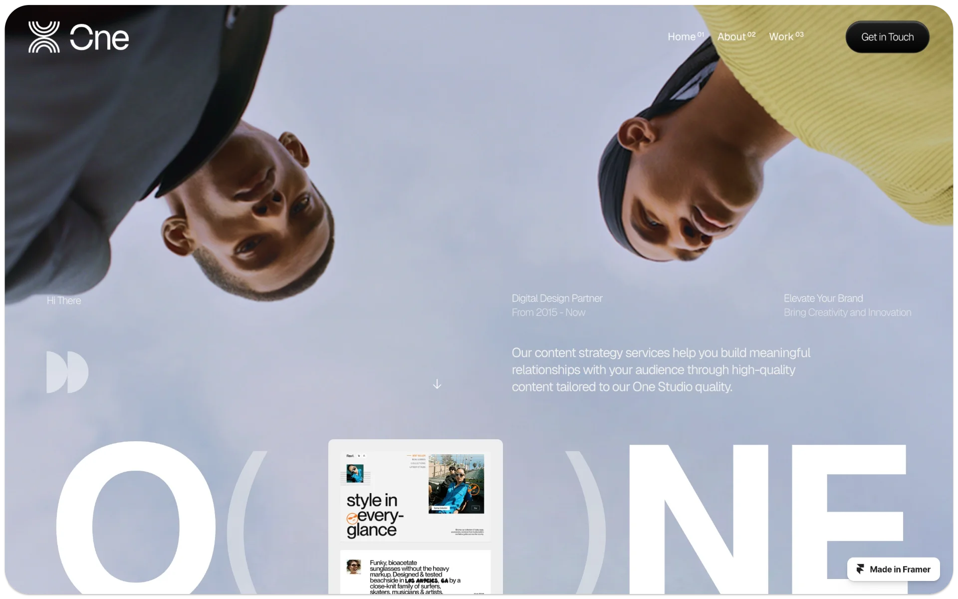 One Studio Portfolio Template