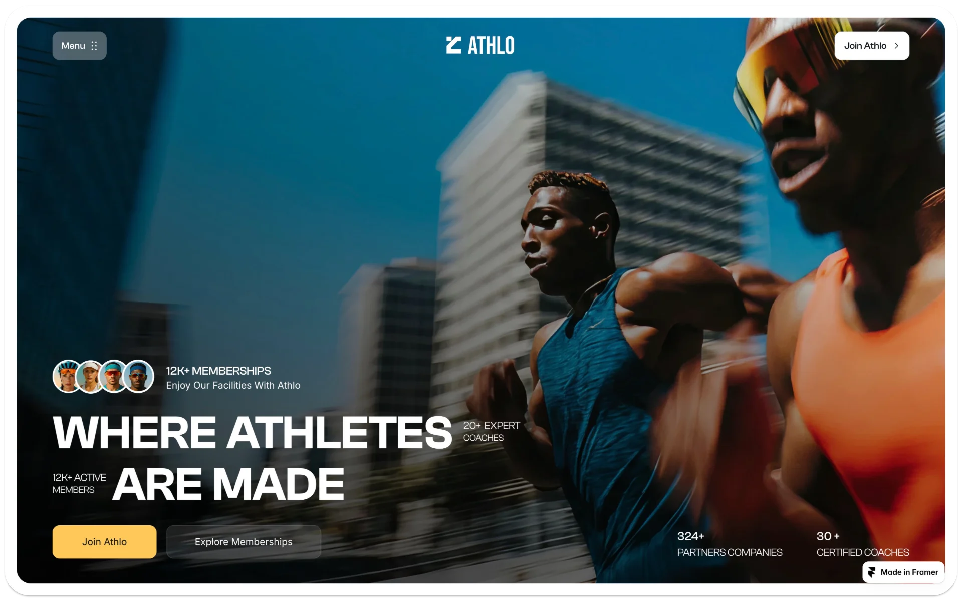 Athlo Sport & Fitness Website Template