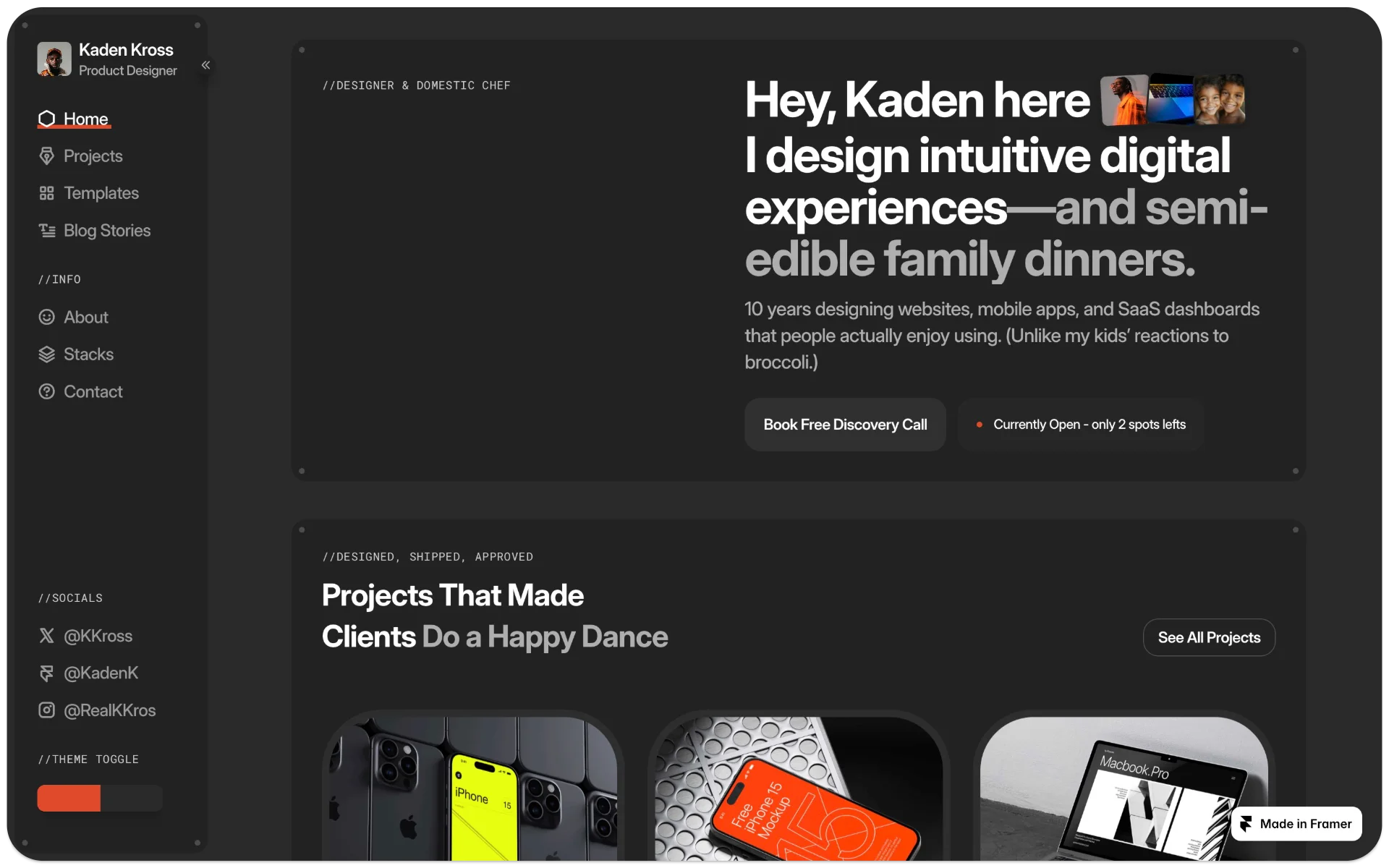 Kadenn Agency Framer Template
