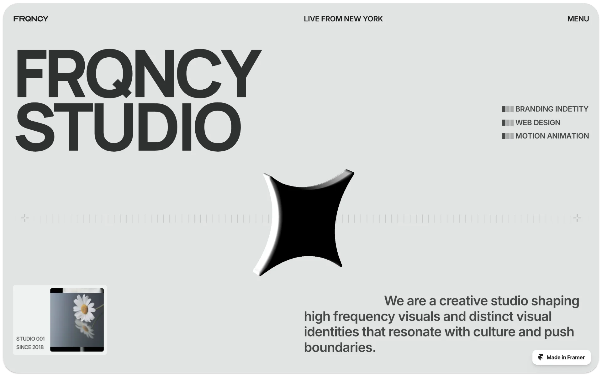 FRQNCY Studio Framer Template