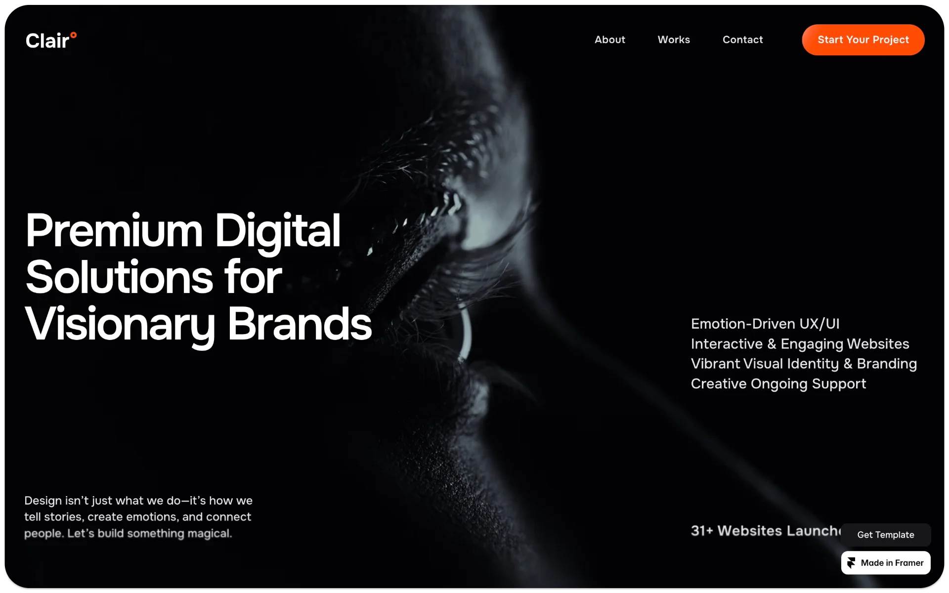 Clair Agency Website Template