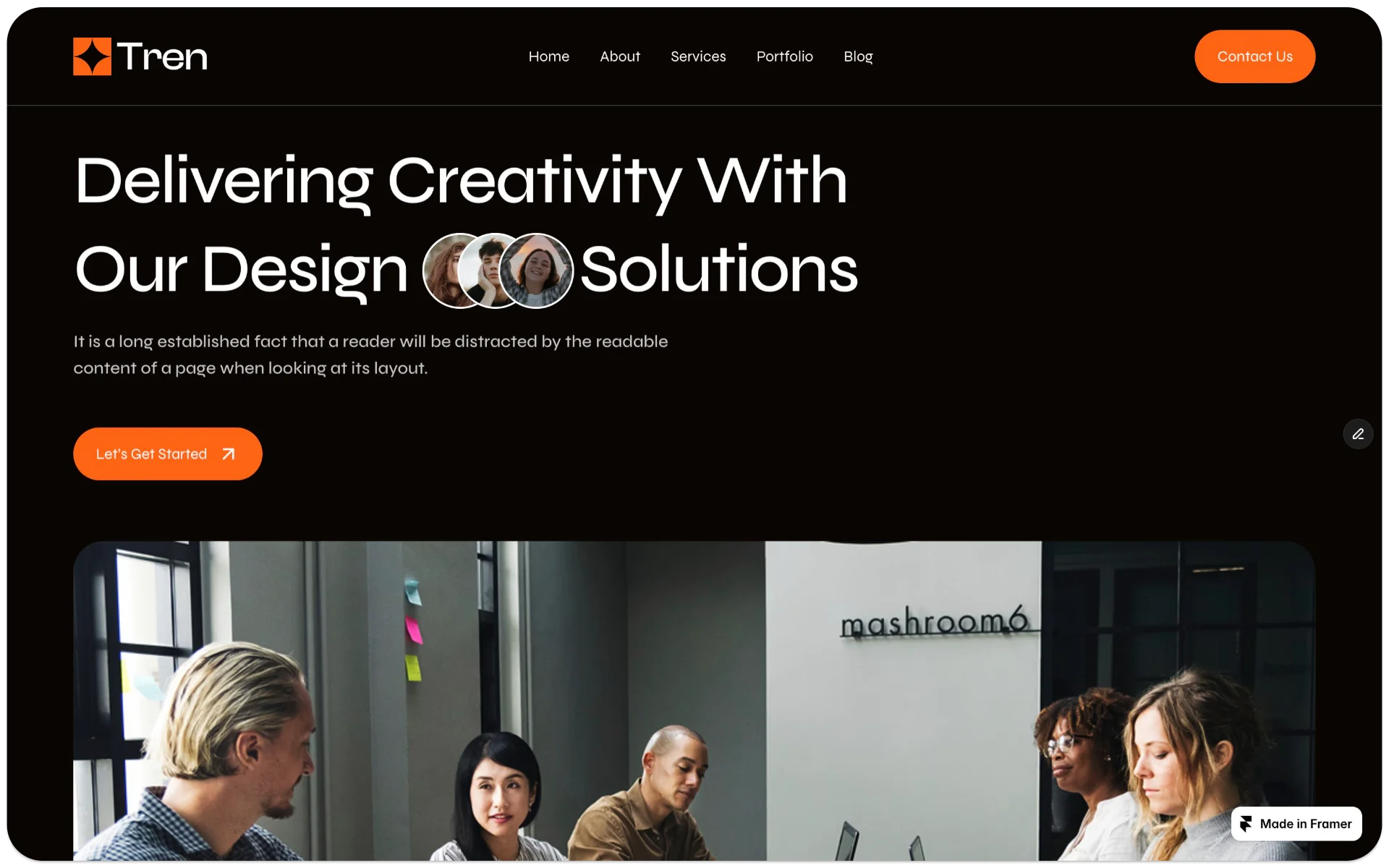 Tren Digital Agency Framer Template